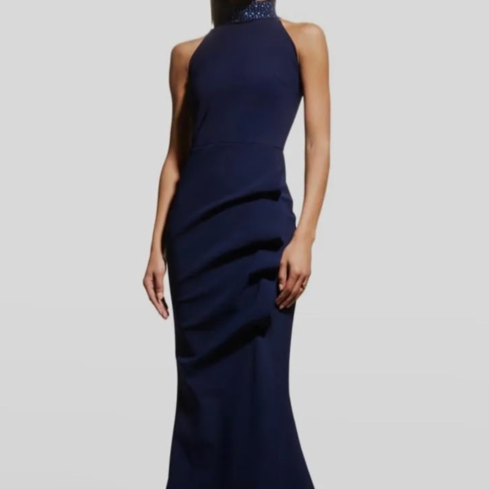 Chiara Boni La Petite Robe Navy Slavinka Gown